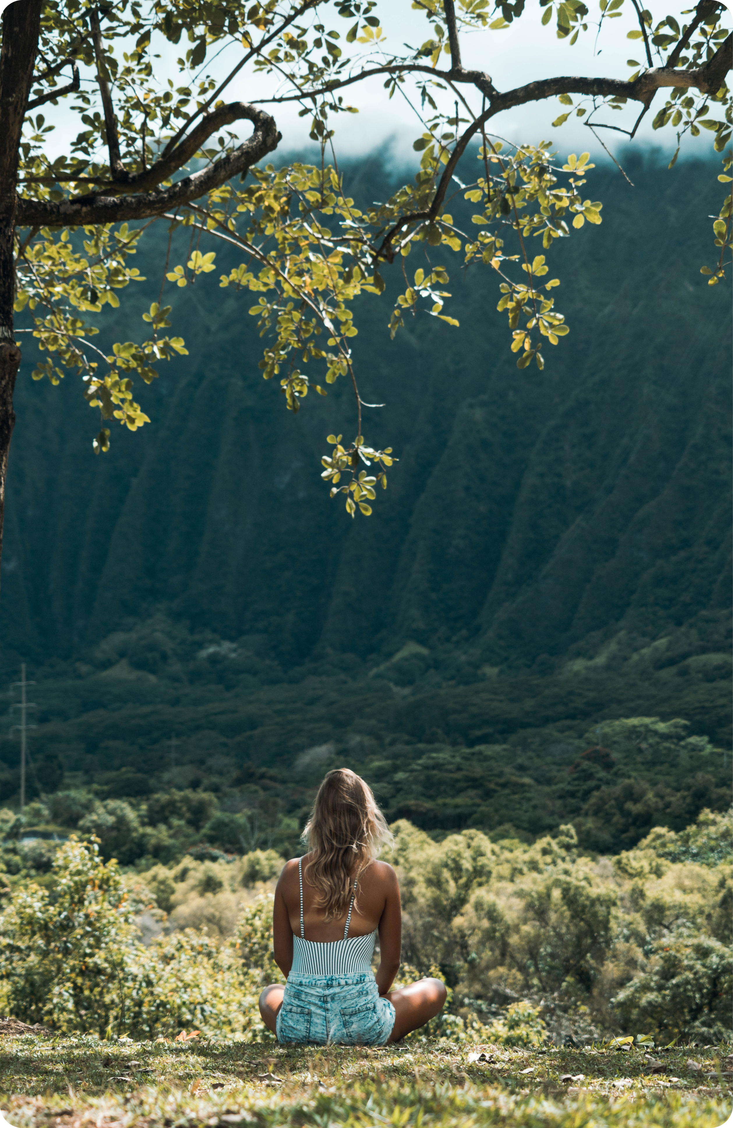 Frau in der Natur